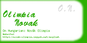 olimpia novak business card